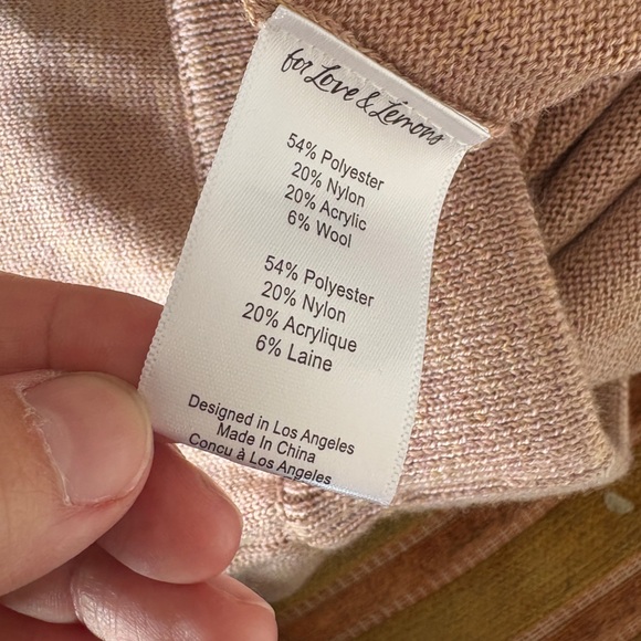 $119 NWT Brown For Love And Lemons “Cassidy” Knit High Waist Shorts Sz X-Small - Picture 10 of 10